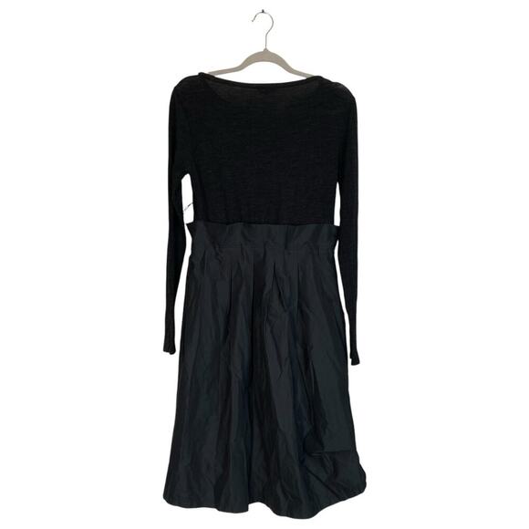 MAX MARA Wool Silk Gray Dress Long Sleeve Size 42 Medium Midi - Picture 2 of 7